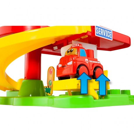 Molto Faltbare Feuerwache mit 10 Bausteinen und Elektroauto Складная пожарная часть из 10 кирпичей и электромобиля