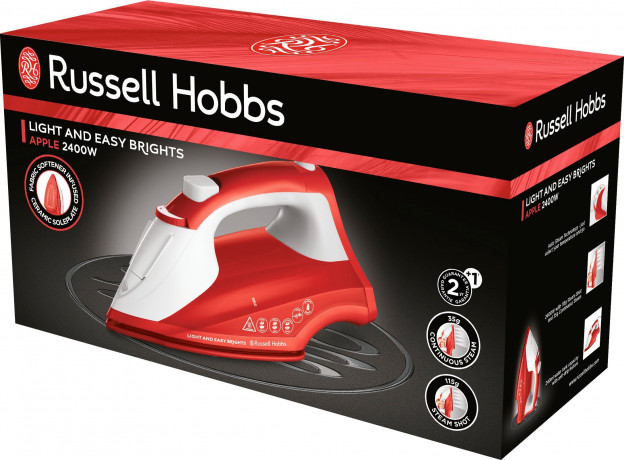 RUSSELL HOBBS RUSSELL HOBBS Dampfbugeleisen 26481-56 Light and Easy Brights Apple, 2400 W Паровой утюг RUSSELL HOBBS 26481-56 Light and Easy Brights Apple, 2400 Вт
