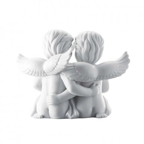 Rosenthal Rosenthal Engelpaar mit Herz gross weiss matt 14,5 cm Rosenthal пара ангелов с сердцем большие белые матовые 14,5 см