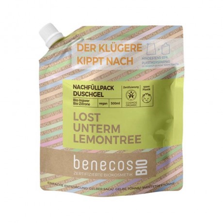 benecos Ingwer Zitrone Duschgel Refill Ginger Lemon Сменный гель для душа
