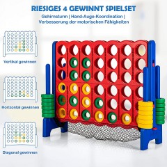 COSTWAY Vier Gewinnt Spielset inkl. 42 Jumbo Ringen Соедините четыре игровых набора