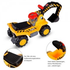 COSTWAY Bagger Sitzbagger inkl. Stein  Helm mit Horn Bagger Sitzbagger, включая каменный шлем с рогом