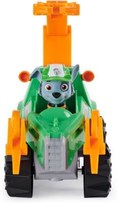 Spin Master PAW Patrol Dino Rescue Rockys Basis Fahrzeug mit Ruckzieh-Mechanismus Базовый автомобиль PAW Patrol Dino Rescue Rocky с выдвижным механизмом.