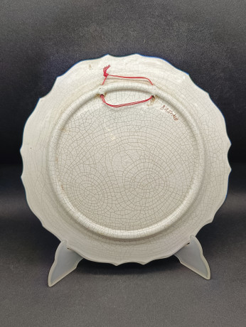 Тарелки декоративные винтажные Bassano / Коллекция "Времена года", 4 шт., керамика, 24.5 см, Италия, 1960-70гг.