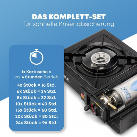 ZMC ZMC Gaskocher Campingkocher Gaskocher + Transportkoffer Warmeleistung: 2,2KW, Kochfeld 1 Flammig Kocher Herd Kartuschenkoche Outdoor Camping Gas Газовая плита ZMC, походная плита, газовая плита + чемодан для транспортировки, тепловая мощность: 2,2 кВ