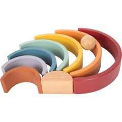 Small Foot Holzbausteine Regenbogen „Safari“ Деревянные строительные блоки радуга "Сафари"