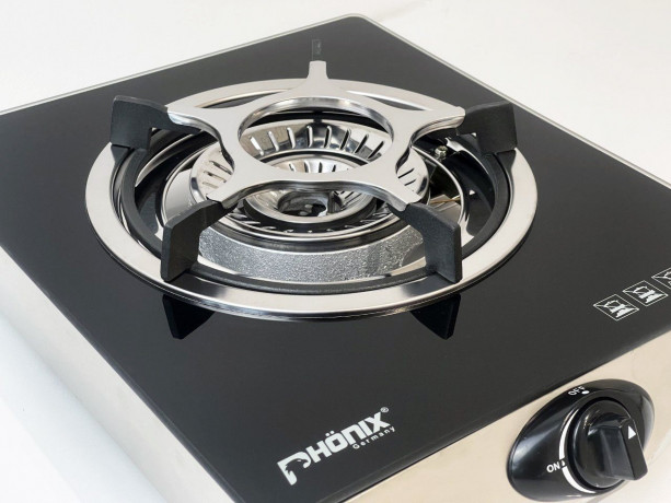 Phonix Germany Phonix Germany Gaskocher PS-1, Camping Gaskocher 1 flammig 4,2 KW Zundsicherung + Zubehor  Газовая плита Phonix Germany PS-1, походная газовая плита 1 пламя, 4,2 кВт, предохранитель зажигания + аксессуары