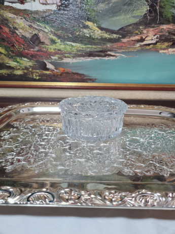 Шкатулка винтажная Walther Glas Im Still, хрусталь, 11,5 x 5 см, Германия, 1960-70гг.