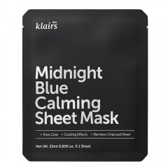 Dear Klairs Midnight Blue Calming Sheet Mask  Успокаивающая тканевая маска Midnight Blue