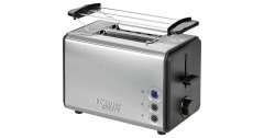 Bomann Bomann Toaster TA 1371 CB edelstahl/schwarz, 850 Watt, fur 2 Scheiben Toast edelstahl/schwarz Тостер Bomann TA 1371 CB нержавеющая сталь/черный, 850 Вт, на 2 ломтика тостов