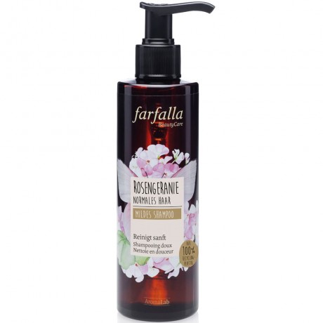 Farfalla Rosengeranie Mildes Shampoo 200ml  Розовая герань Мягкий шампунь 200мл