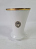 Ваза винтажная Bareuther Waldsassen Bavaria с золотым кантом, небольшая, фарфор, 13 см, Германия, 1970-80гг.