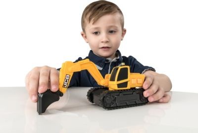 JCB Kleiner Bagger mit Licht  Sound Маленький экскаватор с легким звуком