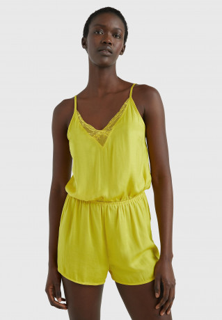 Tommy Hilfiger CAMI ROMPER ONE PIECE Jumpsuit vivid yellow КОМБИНЕЗОН CAMI ONE PIECE Комбинезон ярко-желтый