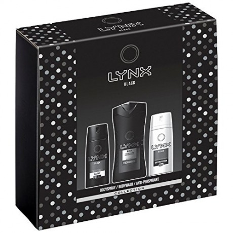 Lynx schwarz Trio Geschenk Set Подарочный набор