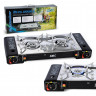 ZMC ZMC Gaskocher Doppel Campingkocher 2 flammig MSF-1a 227g Gaskartusche + LPG Anschluss, (Herd 2in1 DOPPEL 2Fach Gasherd Gas Ofen Butan Kochfeld), 2 flammig Camping Gas Kocher Outdoor Campingkocher Газовая плита ZMC двойная походная плита 2-пламенная г