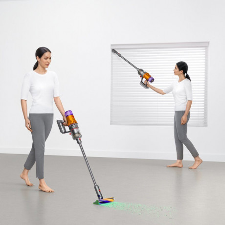 DYSON DYSON Akku-Hand-und Stielstaubsauger V12™ Detect Slim Absolute, 545 W, Beutellos, Berichtet die Daten in Echtzeit uber das LCD-Display Беспроводной ручной пылесос DYSON V12™ Detect Slim Absolute, 545 Вт, без мешка, сообщает данные в режиме реальног