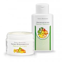 Krauterhaus Sanct Bernhardt Set: Cheeky Fruits / Aroma Shower and Body ButterSet of 2