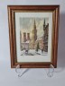 German Graphic Картина в раме Мюнхен, холст, масло, 21см x 16см x 2см, 1960г., Германия
