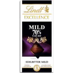 Lindt Excellence Edelbitter mild 70% Какао Горький шоколад 100г