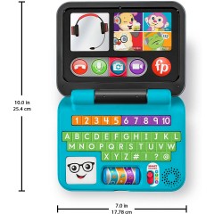 Mattel Fisher-Price Lernspass Homeoffice Laptop Elektronisches Babyspielzeug (deutsche Edition) Fisher-Price Learning Fun Home Office Laptop Electronic Baby Toys (немецкое издание)