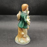 Статуэтка винтажная Im Stil Dresden "Мальчик с двумя птичками", фарфор, 15 см, Германия, 1970-80гг.