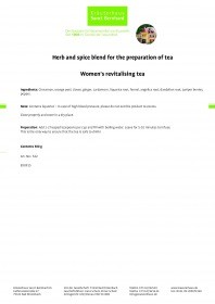 Krauterhaus Sanct Bernhardt Women's revitalising tea, 500-г-упаковкаage