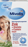 Mivolis Zink + Histidin + Cystein Depot, Tabletten 40 шт., 19 г