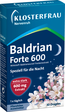 Klosterfrau для успокоения нервов Валериана Forte 600 Dragees, 30 шт