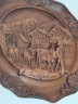 German Wood Винтажное деревянное панно "Швейцария", ручная работа, 23см, Германия 1950-60гг.