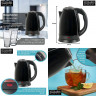 KESSMANN LENTZ KESSMANN LENTZ Wasserkocher Edelstahl 1,8 L mit Abschaltautomatik elektrischer Kettle 2 Teeglaser, 1.8 l, 1800,00 W, Wasseraufbereiter Schnelles aufheizen Wasser heizen kochen Aufwarmen Чайник KESSMANN LENTZ нержавеющая сталь 1,8 л с автом