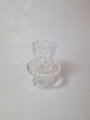 Partylite Taiwan Хрустальный подсвечник, 9см x 11см, Тайвань, 1970-80гг.