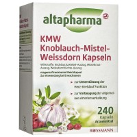 altapharma KMW Knoblauch-Mistel-Weisssdorn Капсулы Чеснок, Омела, Боярышник для поддержания сердечно-сосудистой системы
