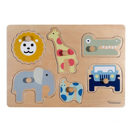 KINDSGUT Steckpuzzle Safari Пазл-сафари