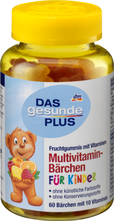 Mivolis Multivitamin Barchen Мультивитамины для детей от 4-х лет, жевательные мишки, 60 шт