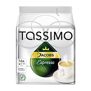 Jacobs Tassimo Эспрессо 118,4г, 16 штук