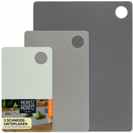 Moritz & Moritz Moritz & Moritz Schneidebrett 3-tlg. grau Разделочная доска Moritz & Moritz, 3 предмета.