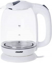 Mesko Mesko Wasserkocher MS 1302w Glas-Wasserkocher, weiss, 2200 W Чайник Mesko MS 1302w стеклянный чайник, белый, 2200 Вт