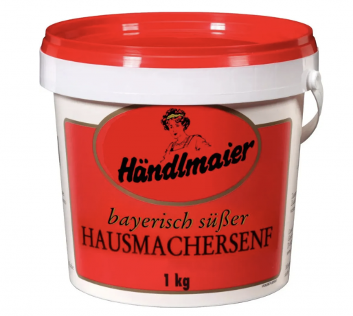 Handlmaier's Bayerisch-suber Hausmachersenf 1kg x 3stk, Баварская домашняя сладкая горчица, 1кг x 3 упаковки