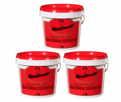 Handlmaier's Bayerisch-suber Hausmachersenf 1kg x 3stk, Баварская домашняя сладкая горчица, 1кг x 3 упаковки