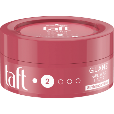 Schwarzkopf Taft Gel Wax Glanz Haltegrad 2 leichter Halt, Тафт гель-воск с блеском легкая фиксация, 275 мл