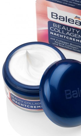 Balea Beauty Collagen Nachtcreme mit Collagen-Booster Балеа Ночной крем с Коллагеном, подтягивает кожу и уменьшает морщины, 50 мл
