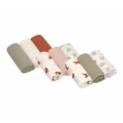 LASSIG Little Forest Mulltucher 9er Set Марлевые салфетки Little Forest, набор из 9 шт.