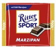 Ritter Sport (Риттер Спорт) Tafelschokolade Marzipan Gefullte, dunkle Halbbitter-Schokolade mit Edel-Marzipan (44 %), 5 шт. по 100 г Упаковка 500 г