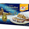 Dr. Quendt Dresdner Christstollen Штоллен 1 кг Немецкий рождественский кекс с изюмом и орехами, традиционная праздничная выпечка