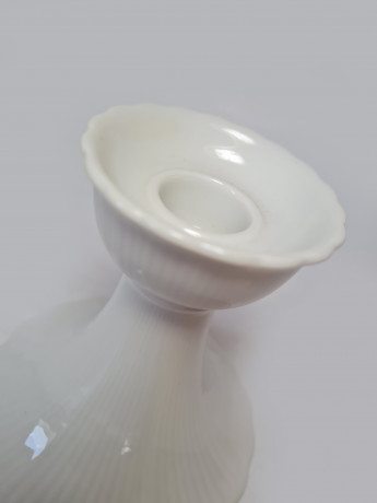 Tirschenreuth Белый фарфоровый подсвечник, 11смx 10,5см, Германия, 1970-80гг.