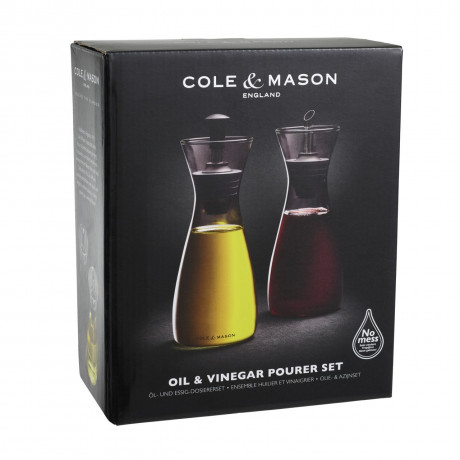 Cole & Mason Coleamp;Mason Essig- & ol Set SAWSTON schwarz Coleamp;Mason Vinegar & =6l Set SAWSTON