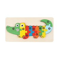 Syntek Bauklotze fur Kinder Holzklotze fur Kinder mit 3D-Tierformen Строительные блоки для детей Деревянные блоки для детей с 3D-фигурами животных