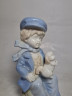 Статуэтка винтажная Gerold Bavaria "Мальчик с собакой", фарфор, 16.5 х 8 см, Германия, 1960-70гг.