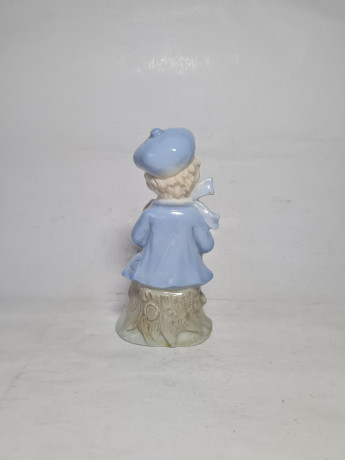 Статуэтка винтажная Gerold Bavaria "Мальчик с собакой", фарфор, 16.5 х 8 см, Германия, 1960-70гг.